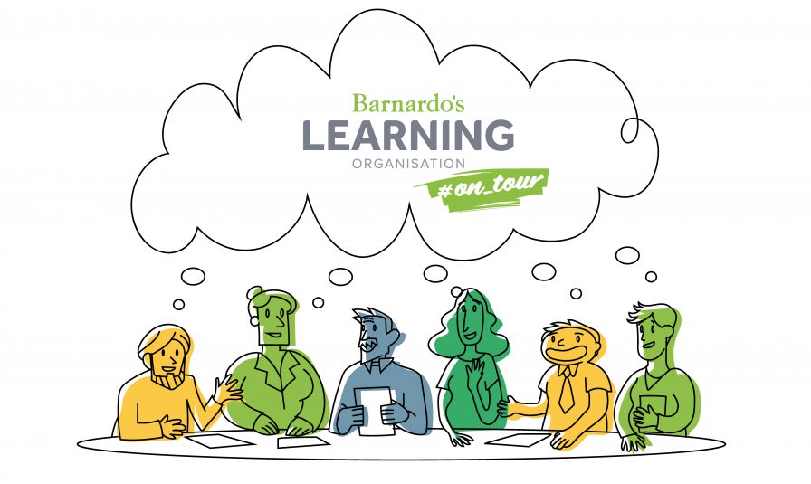 Barnardos Learning Organisation logo and illustration