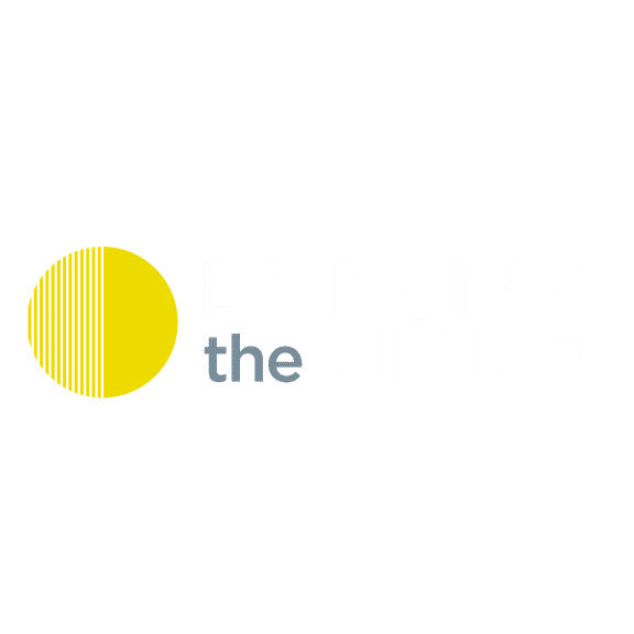 Brand identity and illustration for Bridging the Divide research projects, based at De Montfort University in Leicester
