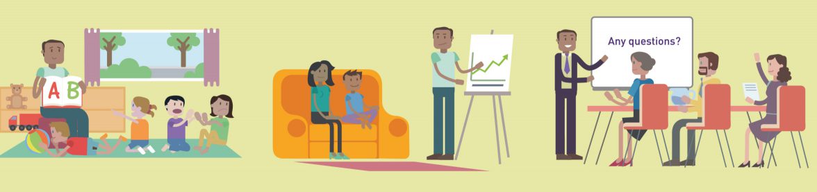 Illustration of learning for School of Business and Economics at Loughborough University.