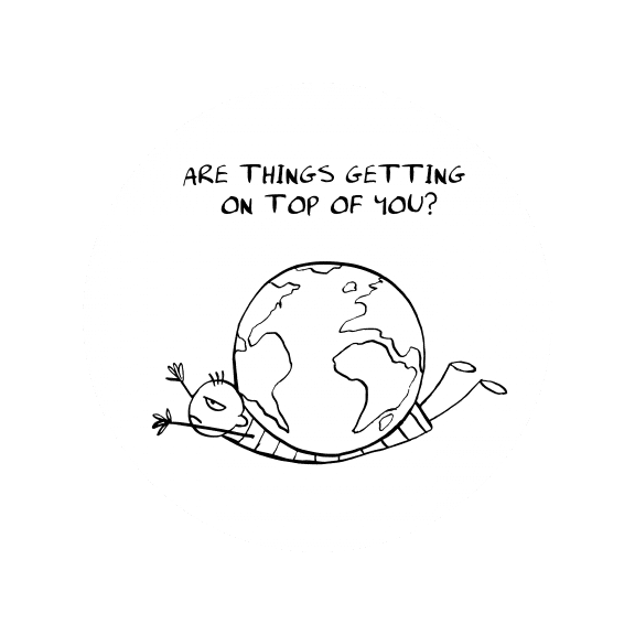 Are things getting on top of you? An illustration from the tough stuff journal