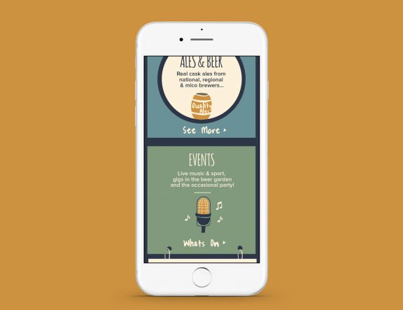 The White Hart, a pub based in Loughborough, website showcases their ales and events.