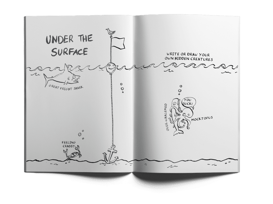 Tough stuff journal designed by a dozen eggs