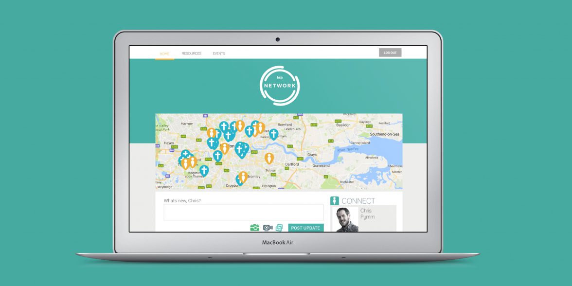 HTB networks web application, resources; videos, podcasts and blogs built for church planters.