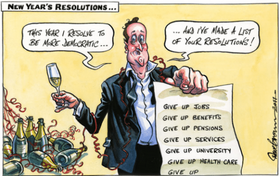 Tory Stereotypes cartoon political branding