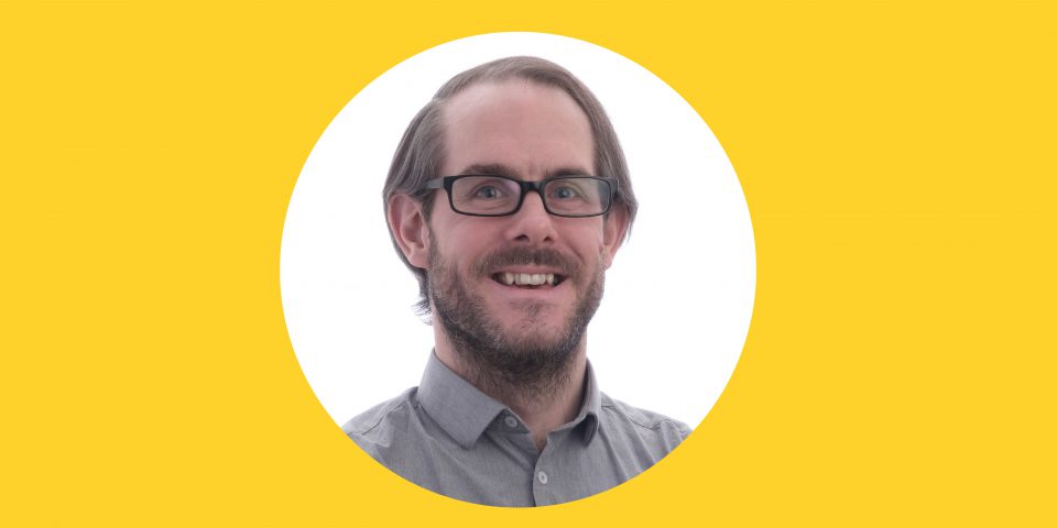 Chris Pymm, director and technical lead at brand agency - a dozen eggs