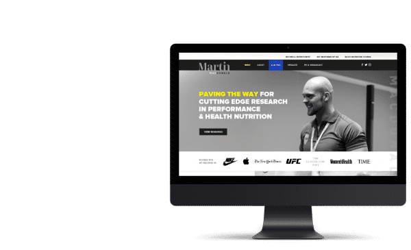 Homepage of Martin MacDonald website