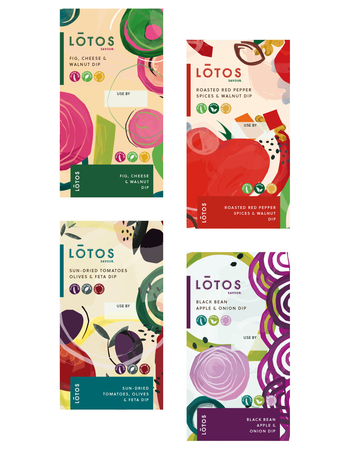 LOTOS dips in four different flavours