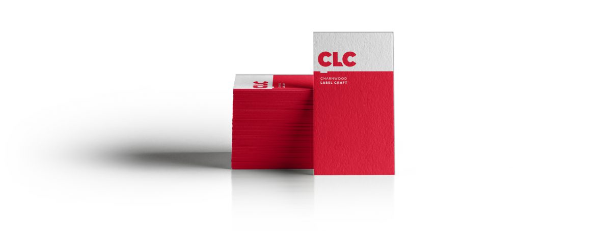 Business cards for CLC Charnwood Label Craft