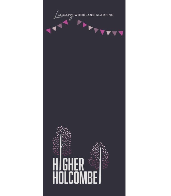Higher Holcombe brand with bunting