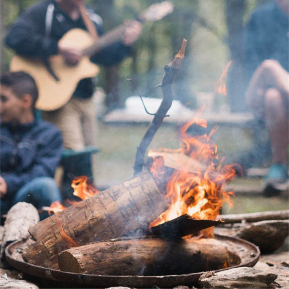 Firepit at Higher Holcombe