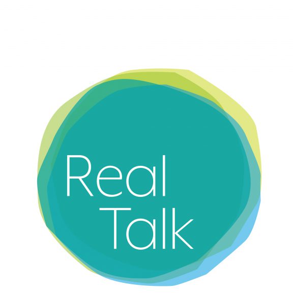 Real Talk logo as part of brand identity