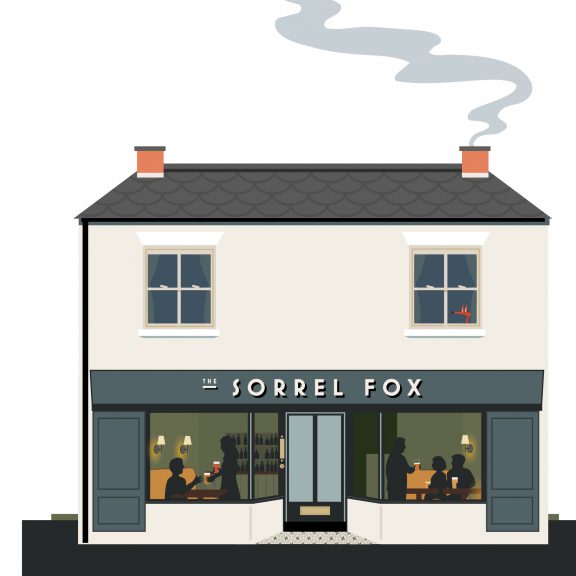 Illustration of the micropub The Sorrel Fox